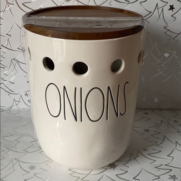 Rae Dunn Onions Large Canister